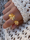 Anel flores