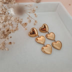 Brincos Triple Heart